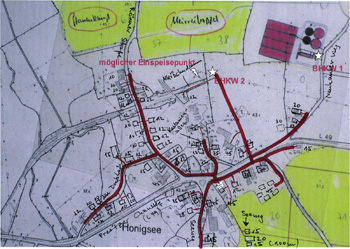 Erste - noch handgezeichnete - Planungsskizze